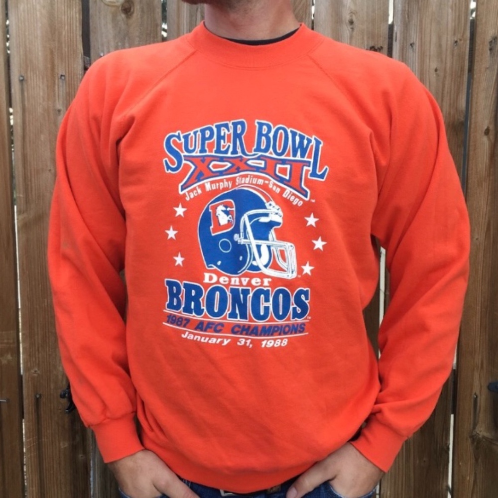Denver Broncos Super Bowl XXII Vintage Sweater